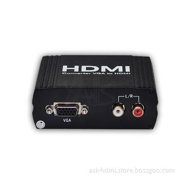VGA to HDMI converter with audio input
